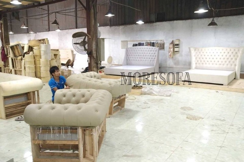 Bộ sofa góc gỗ sồi