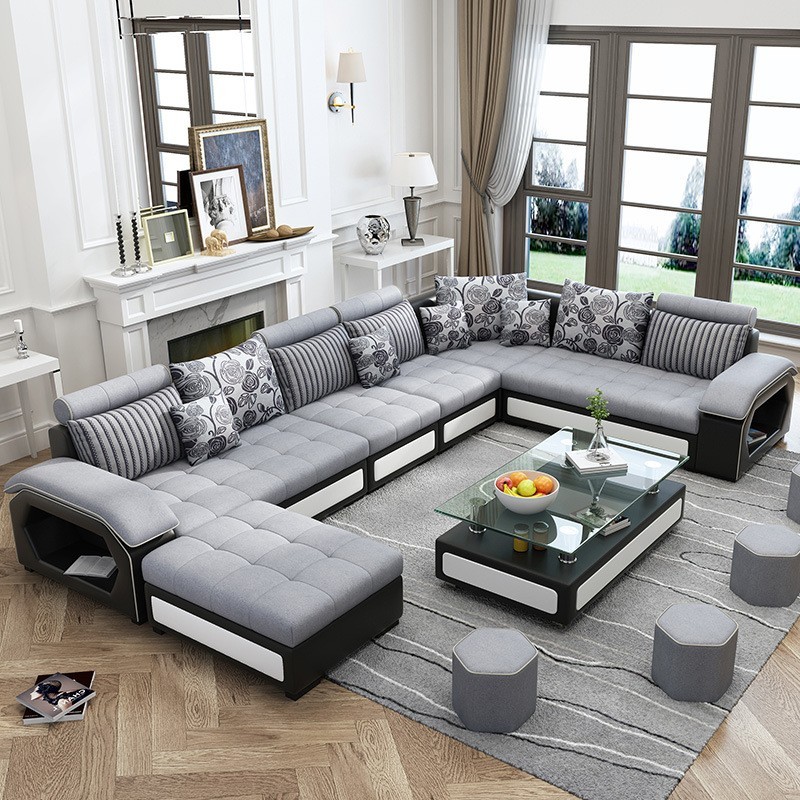 Bộ sofa góc gỗ sồi