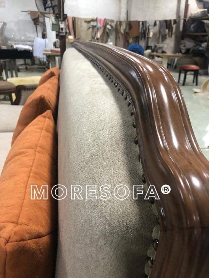 Bộ sofa góc gỗ sồi